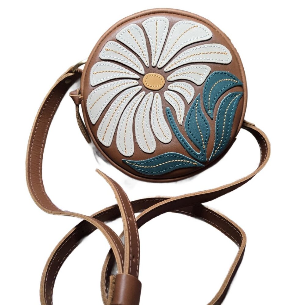 Portland Leather Goods Small Wildflower Circle Bag - Limited Edition